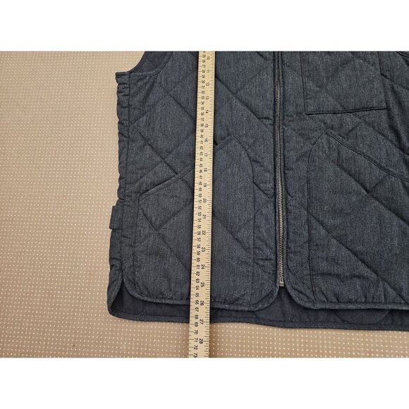 J Crew Sussex Quilted Zip Vest Primaloft Insulated Gray Medium - Picture 4 of 13